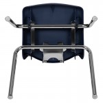 Advantage Navy Student Stack School Chair - 18-inch