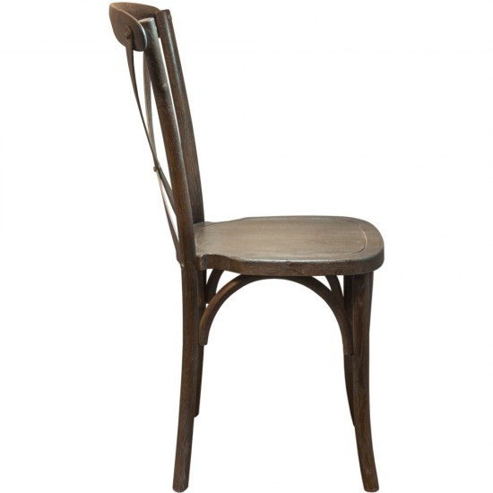 Advantage Dark Driftwood X-Back Chair