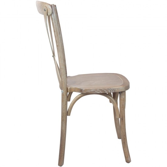 Advantage Driftwood X-Back Chair