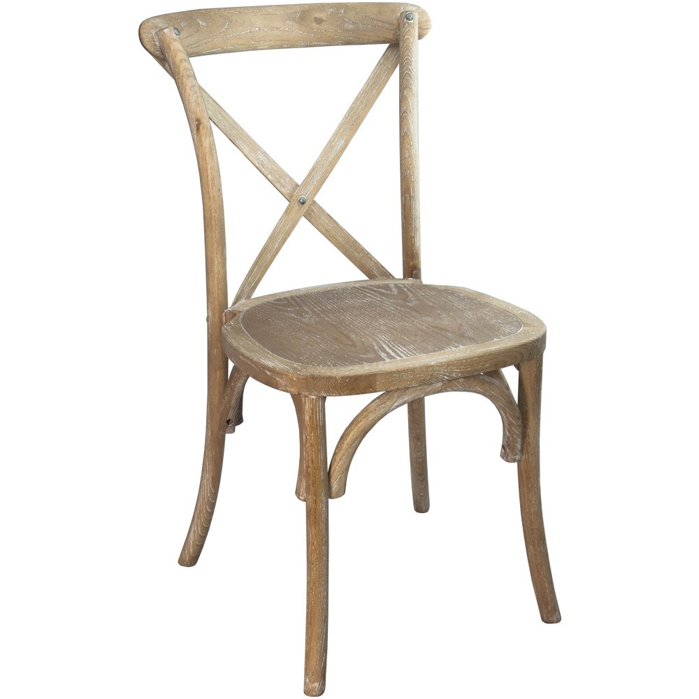 Advantage Natural With White Grain X-Back Chair Advantage Natural With White Grain X-Back Chair
