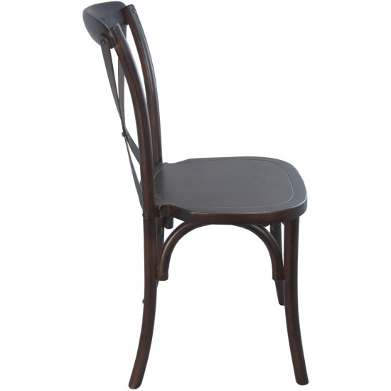 Advantage Walnut X-Back Chair