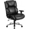 24/7 Intensive Use Big & Tall 400 lb. Rated Black LeatherSoft Executive Lumbar Ergonomic Office Chair