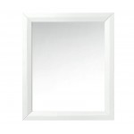 28 in. Framed Mirror in White