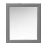 28 in. Framed Mirror in Onyx Black