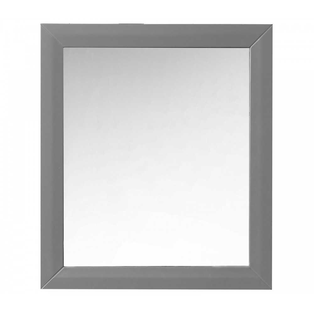 28 in. Framed Mirror in Onyx Black