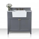 Adeline 36 in. Bath Vanity Set in Sapphire Gray