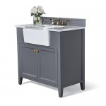 Adeline 36 in. Bath Vanity Set in Sapphire Gray