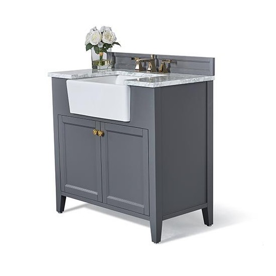 Adeline 36 in. Bath Vanity Set in Sapphire Gray