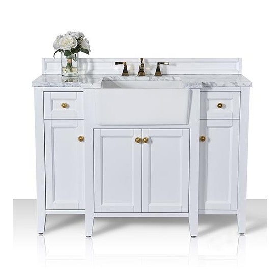 Adeline 48 in. Bath Vanity Set in White