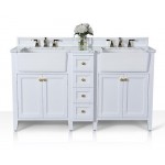 Adeline 60 in. Bath Vanity Set in White