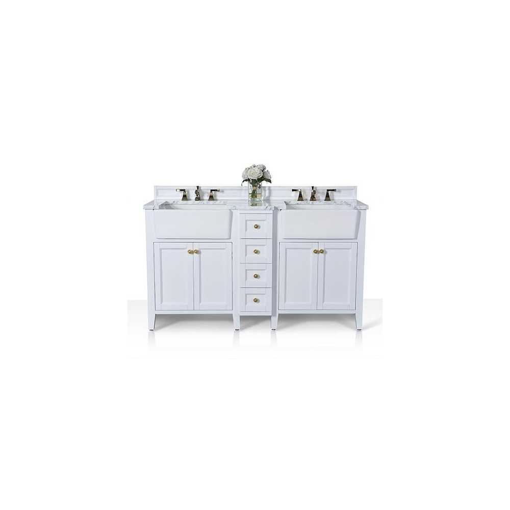 Adeline 60 in. Bath Vanity Set in White