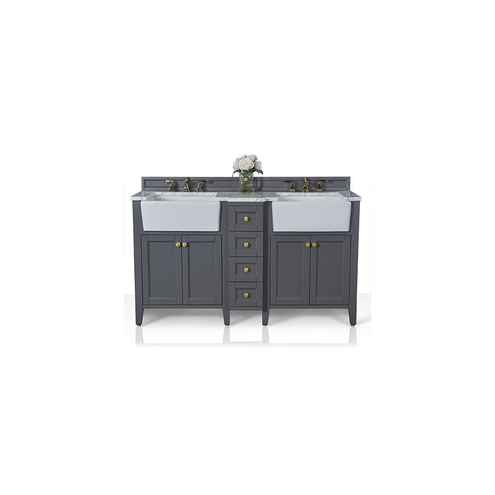 Adeline 60 in. Bath Vanity Set in Sapphire Gray