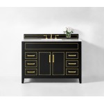 Aspen 48 in. Bath Vanity Set in Black Onyx