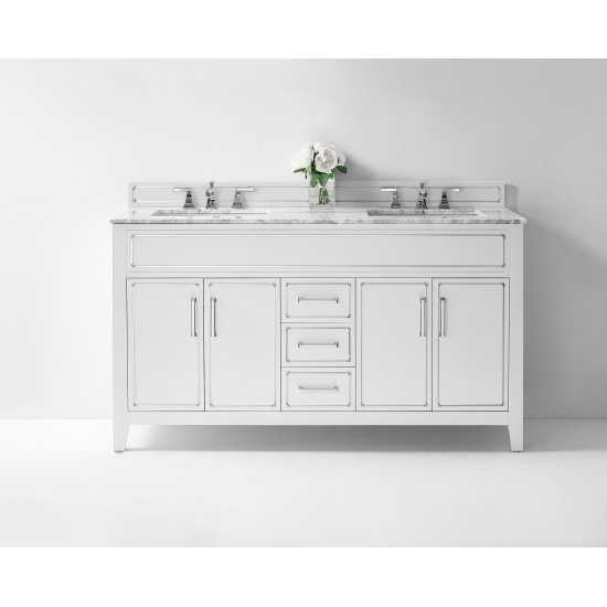 Aspen 60 in. Bath Vanity Set in White