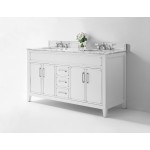 Aspen 60 in. Bath Vanity Set in White