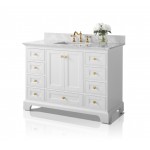 Audrey 48 in. Bath Vanity Set in White