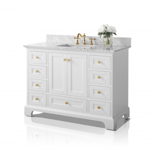 Audrey 48 in. Bath Vanity Set in White