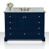 Audrey 48 in. Bath Vanity Set in Heritage Blue