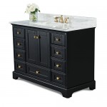 Audrey 48 in. Bath Vanity Set in Onyx Black