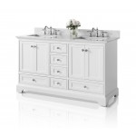 Audrey 60 in. Bath Vanity Set in White