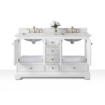 Audrey 60 in. Bath Vanity Set in White