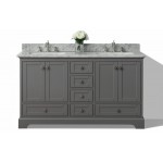 Audrey 72 in. Bath Vanity Set in Sapphire Gray