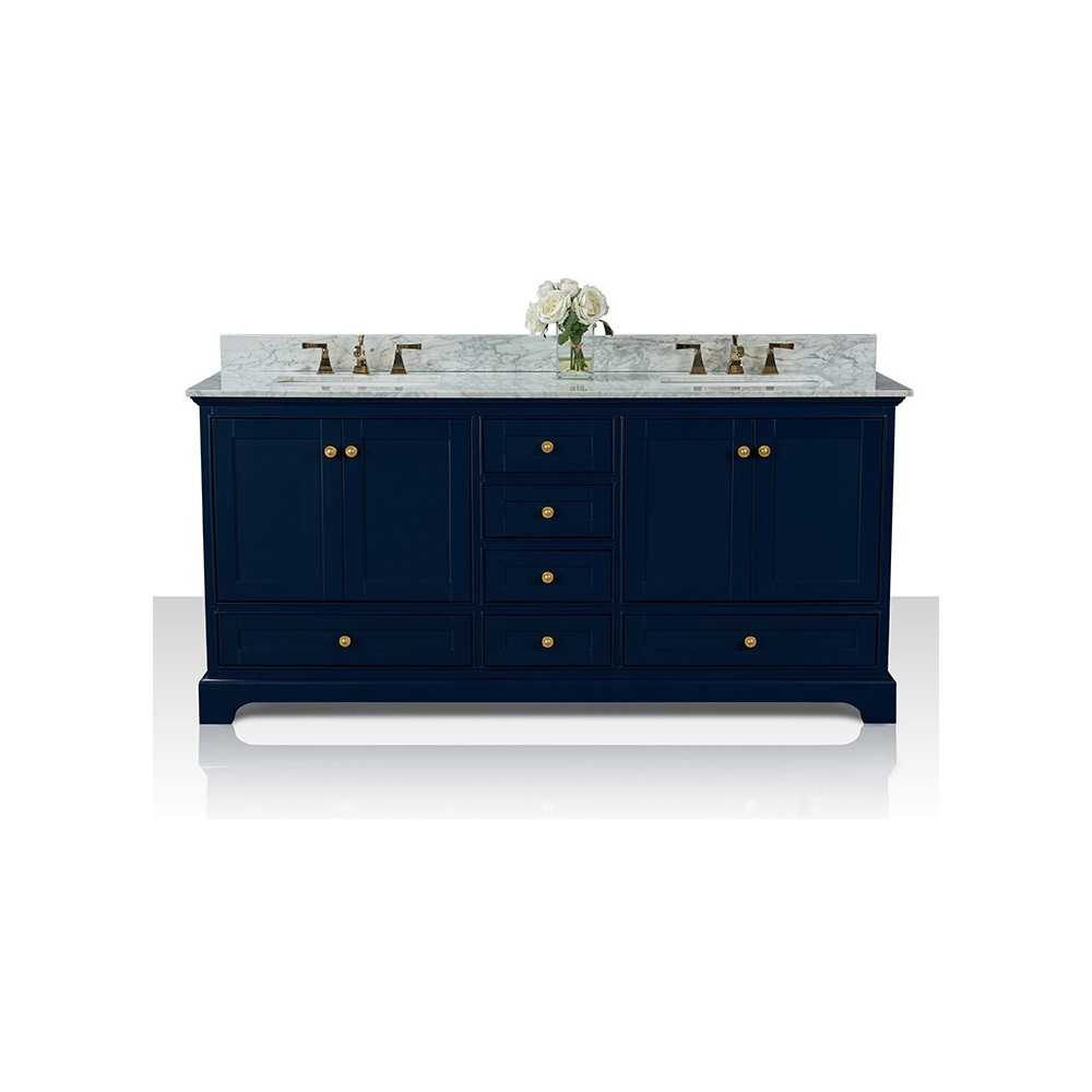 Audrey 72 in. Bath Vanity Set in Heritage Blue