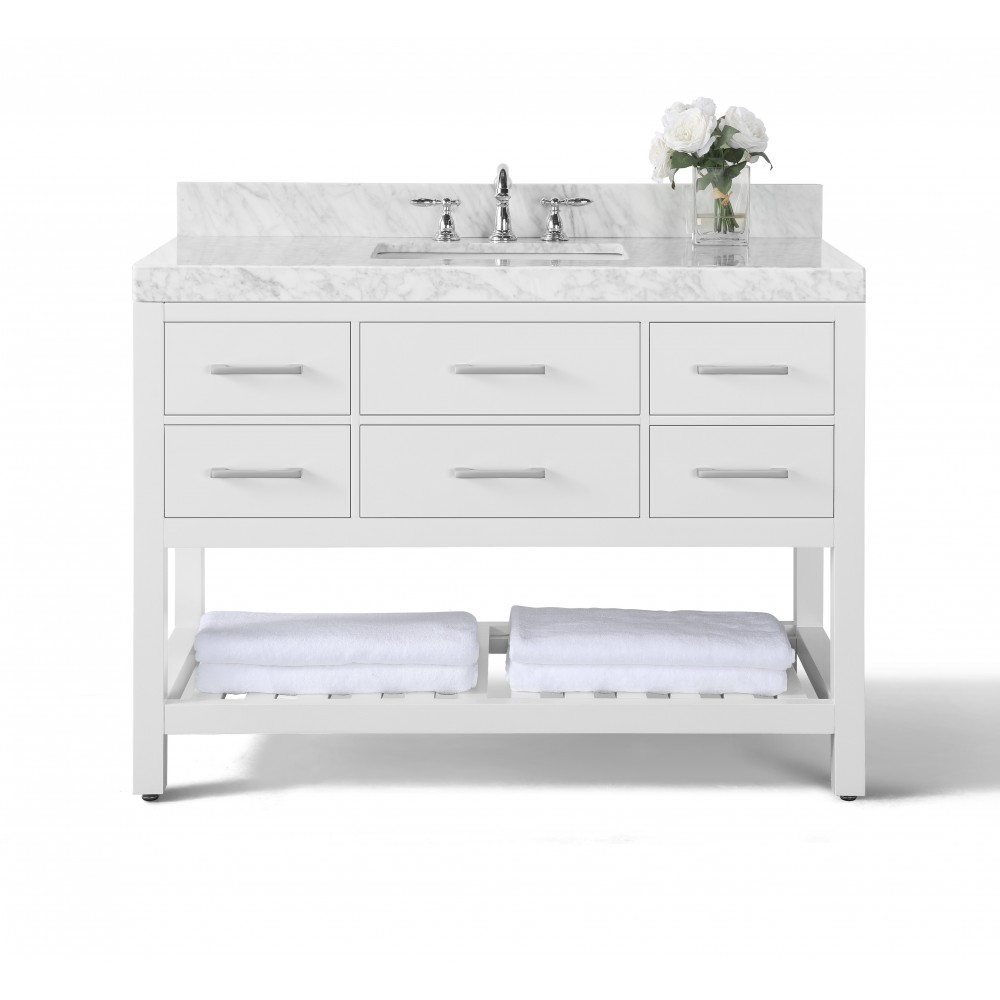 Elizabeth 48 in. Bath Vanity Set in White