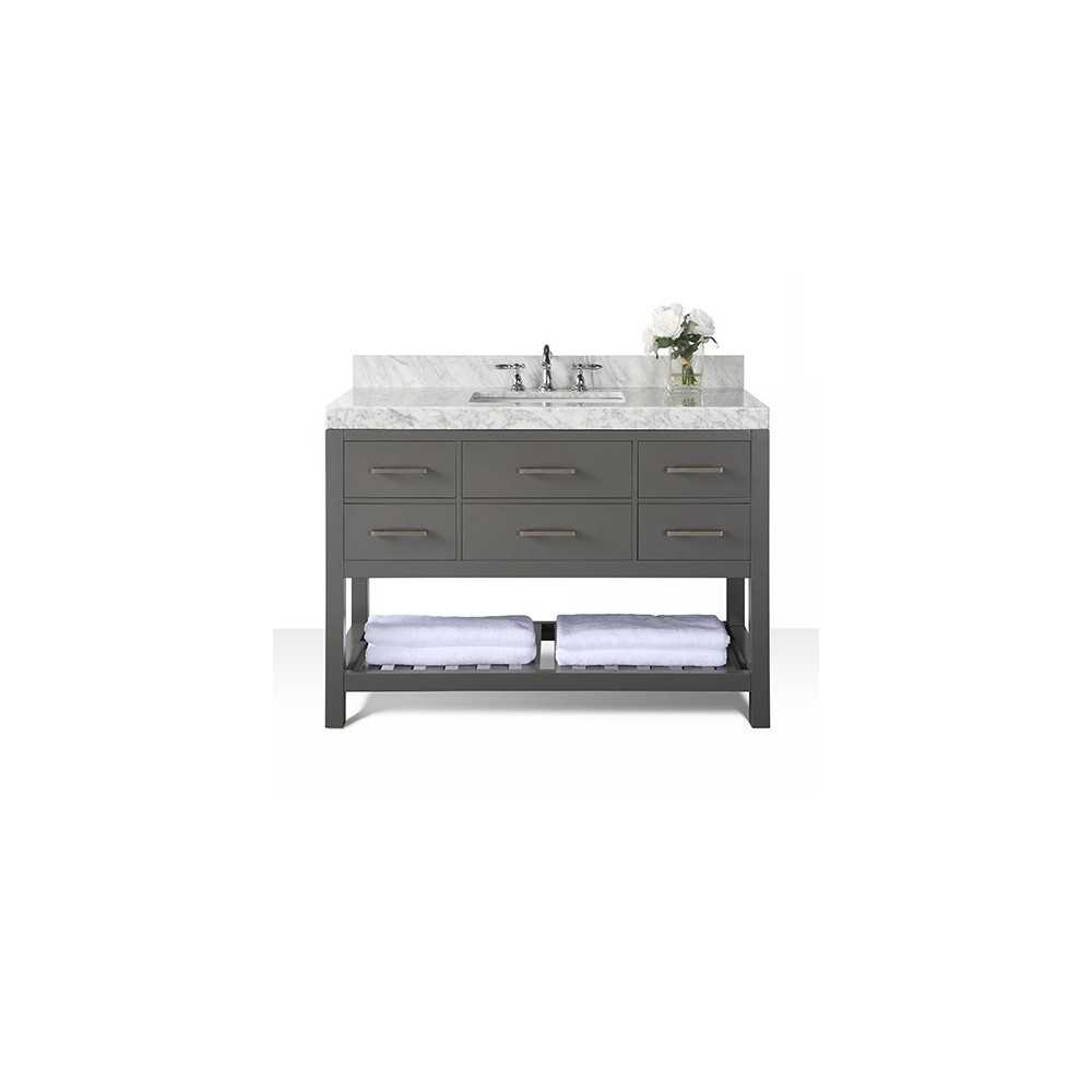 Elizabeth 48 in. Bath Vanity Set in Sapphire Gray