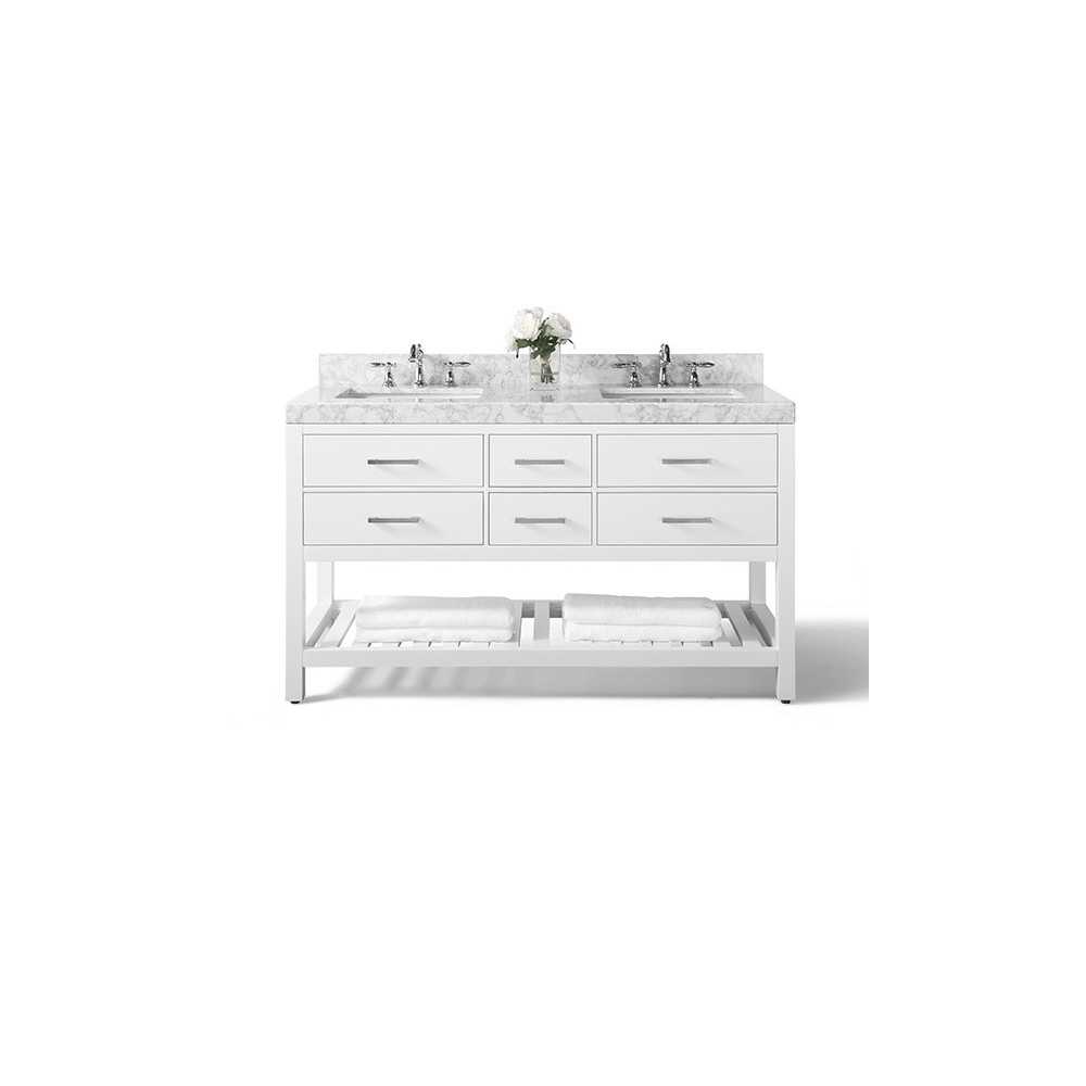 Elizabeth 60 in. Bath Vanity Set in White