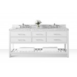 Elizabeth 72 in. Bath Vanity Set in White