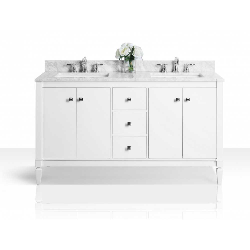 Kayleigh 60 in. Bath Vanity Set in White