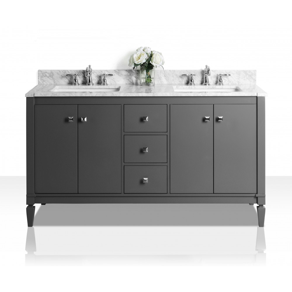 Kayleigh 60 in. Bath Vanity Set in Sapphire Gray