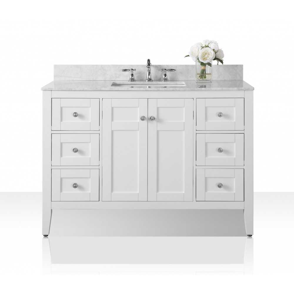 Maili 48 in. Bath Vanity Set in White