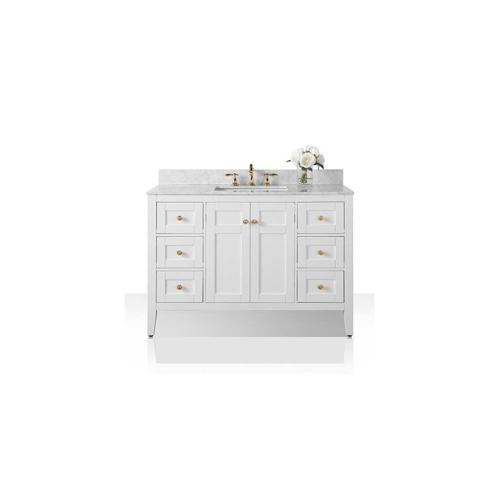 Maili 48 in. Bath Vanity Set in White