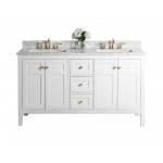 Maili 60 in. Bath Vanity Set in White