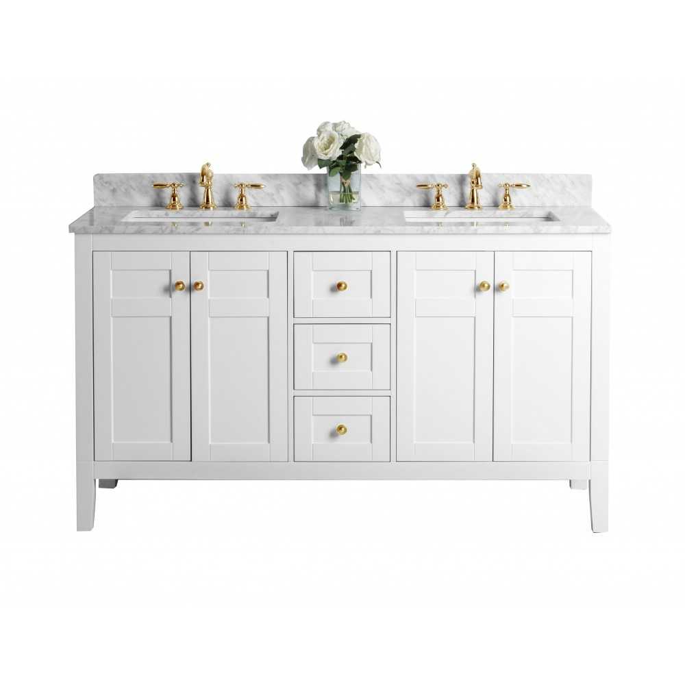 Maili 60 in. Bath Vanity Set in White