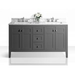 Maili 60 in. Bath Vanity Set in Sapphire Gray