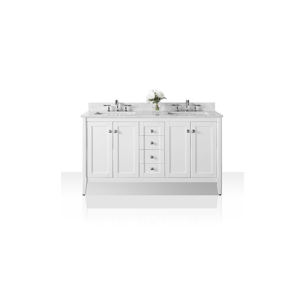 Shelton 60 in. Bath Vanity Set in White