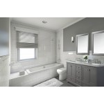 Audrey 60 in. Bath Vanity Set in Sapphire Gray with 24 in. Mirror