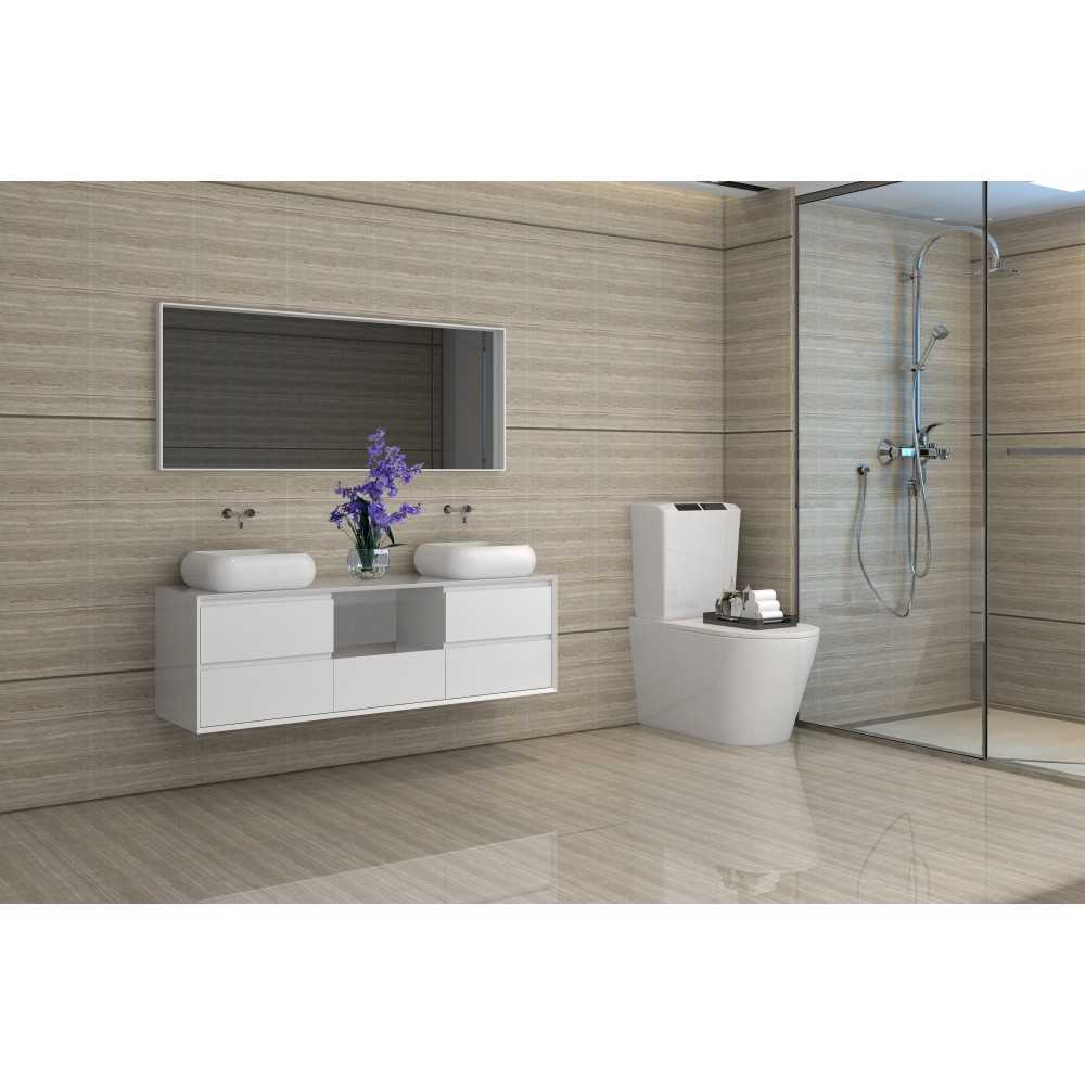 Catherine 63 in. Bath Vanity Set in White