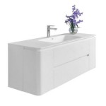 Gwyneth 55 in. Bath Vanity Set in White