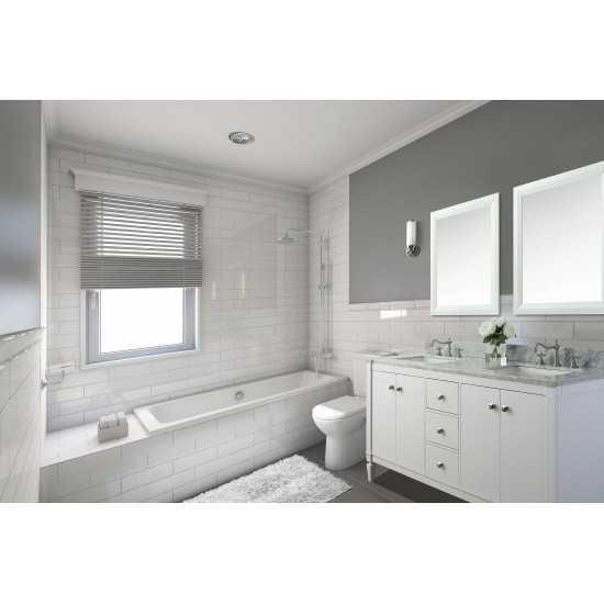 Kayleigh 48 in. Bath Vanity Set in White with 28 in. Mirror