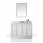 Maili 48 in. Bath Vanity Set in White with 28 in. Mirror