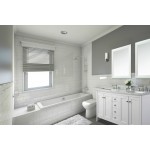 Shelton 48 in. Bath Vanity Set in White with 28 in. Mirror