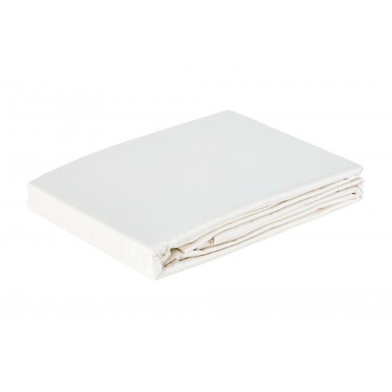 Sleep & Beyond 100% Organic Cotton Duvet Cover, Full/Queen 92x92", White