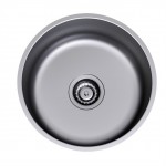 16.5-in. W Undermount Brushed Nickel Kitchen Sink Set For Deck Mount Drilling - Strainer Included