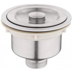 16.5-in. W Undermount Brushed Nickel Kitchen Sink Set For Wall Mount Drilling - Strainer Included