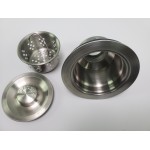 17-in. W Undermount Brushed Nickel Kitchen Sink Set For Wall Mount Drilling - Strainer Included