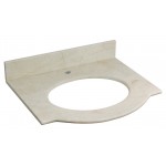 25.5-in. W 22-in. D Stone Top In Beige Color For 1 Hole Faucet